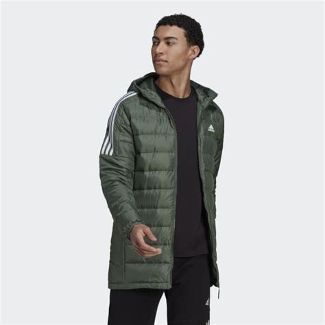 herren parka grün adidas|adidas Essentials Down Parka .